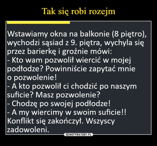 
    Tak się robi rozejm