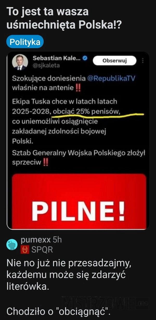 
    Szokujące doniesienia