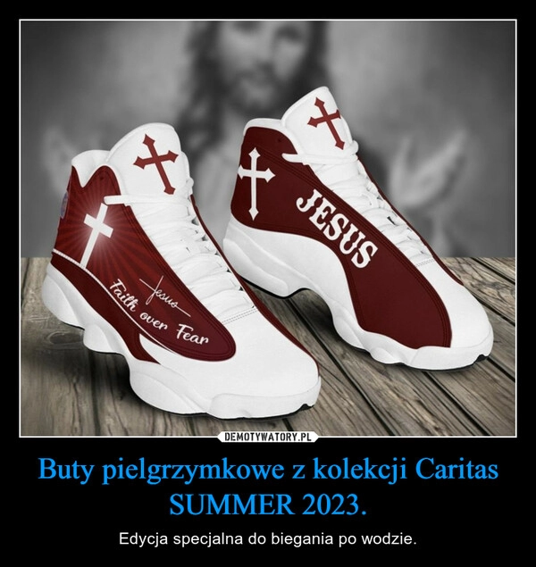 
    Buty pielgrzymkowe z kolekcji Caritas SUMMER 2023.