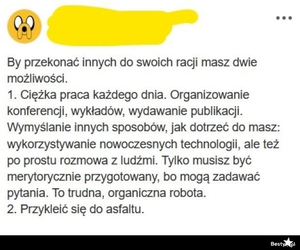 
    Przekonywanie innych do swoich racji 