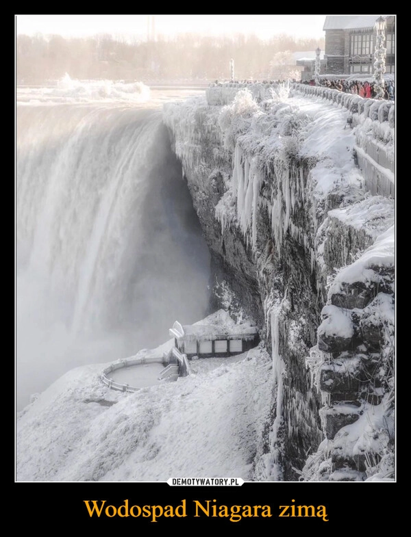 
    Wodospad Niagara zimą