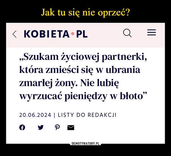 
    Jak tu się nie oprzeć?