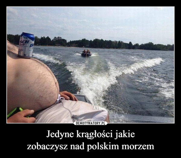 
    Jedyne krągłości jakie
zobaczysz nad polskim morzem