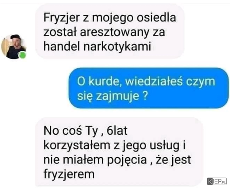 
    Fryzjer ma kłopoty