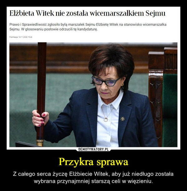 
    Przykra sprawa