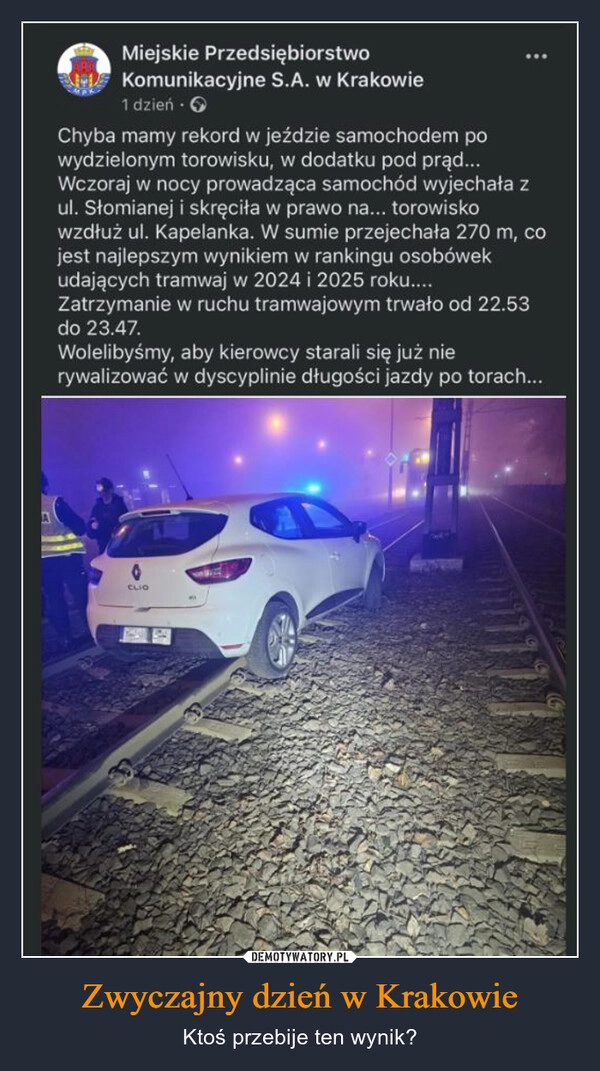 
    Zwyczajny dzień w Krakowie