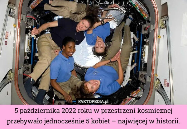 
    5 października 2022 roku w przestrzeni kosmicznej przebywało jednocześnie