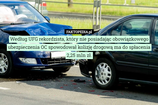 
    Według UFG rekordzista, który nie posiadając obowiązkowego ubezpieczenia