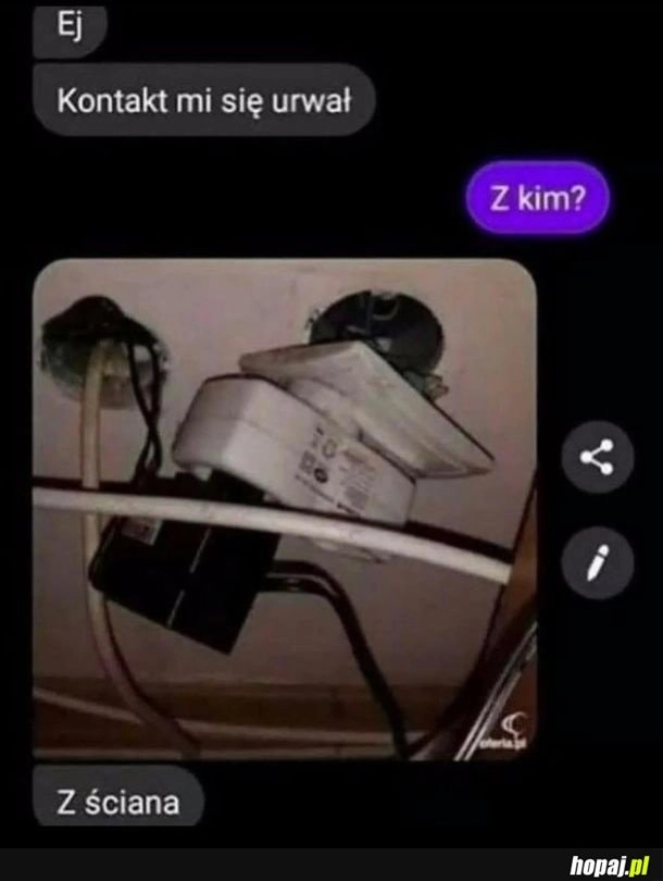 
    Urwany kontakt