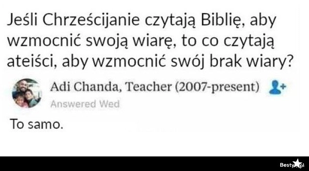 
    Co czytają ateiści 