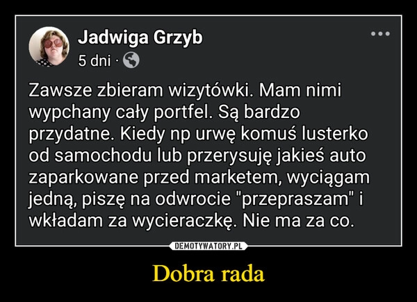 
    Dobra rada