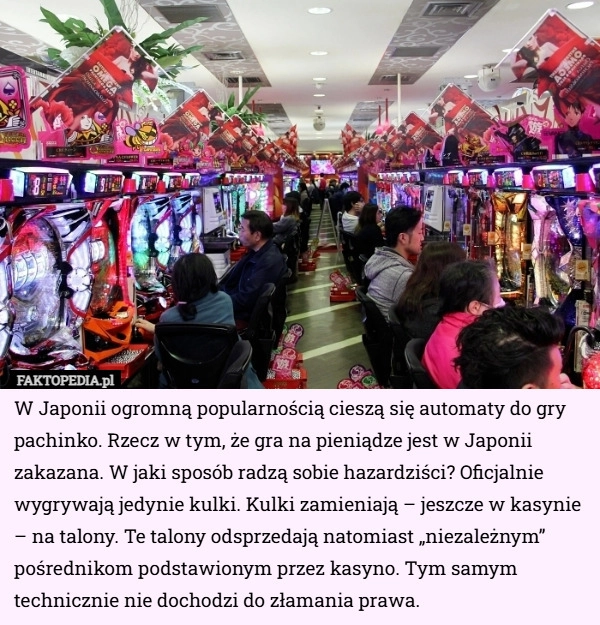 
    W Japonii ogromną popularnością cieszą się automaty do gry pachinko. Rzecz...