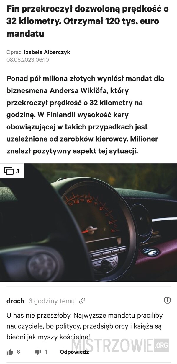 
    Przekroczenie prędkości