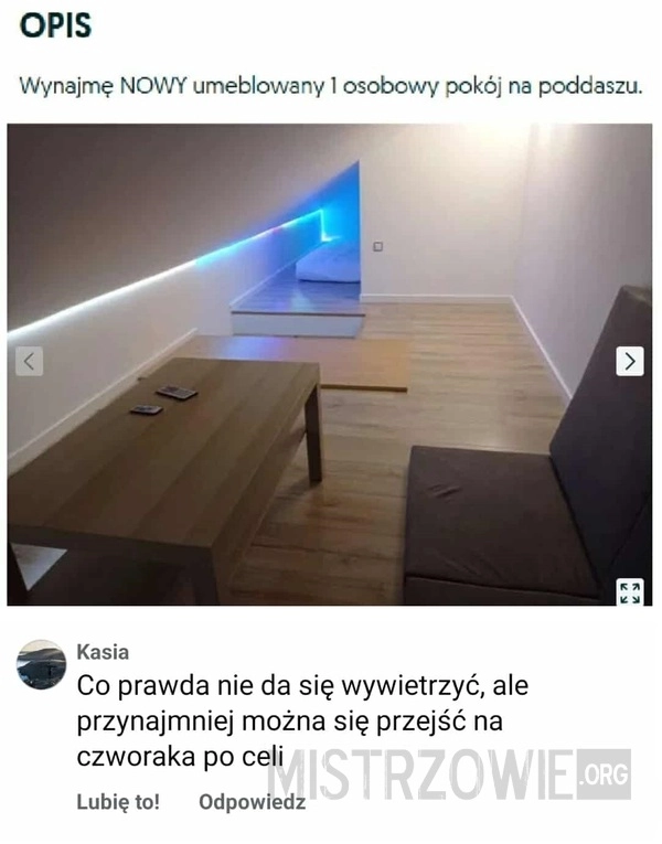 
    Pokój na poddaszu