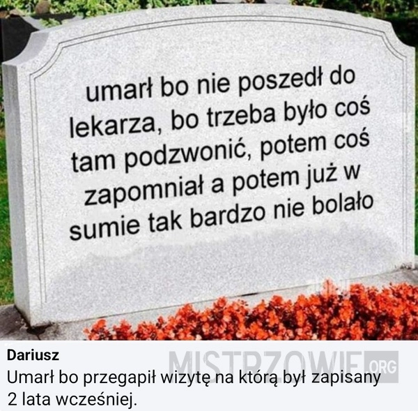 
    Szkoda naszych ojców, którzy tak zrobili