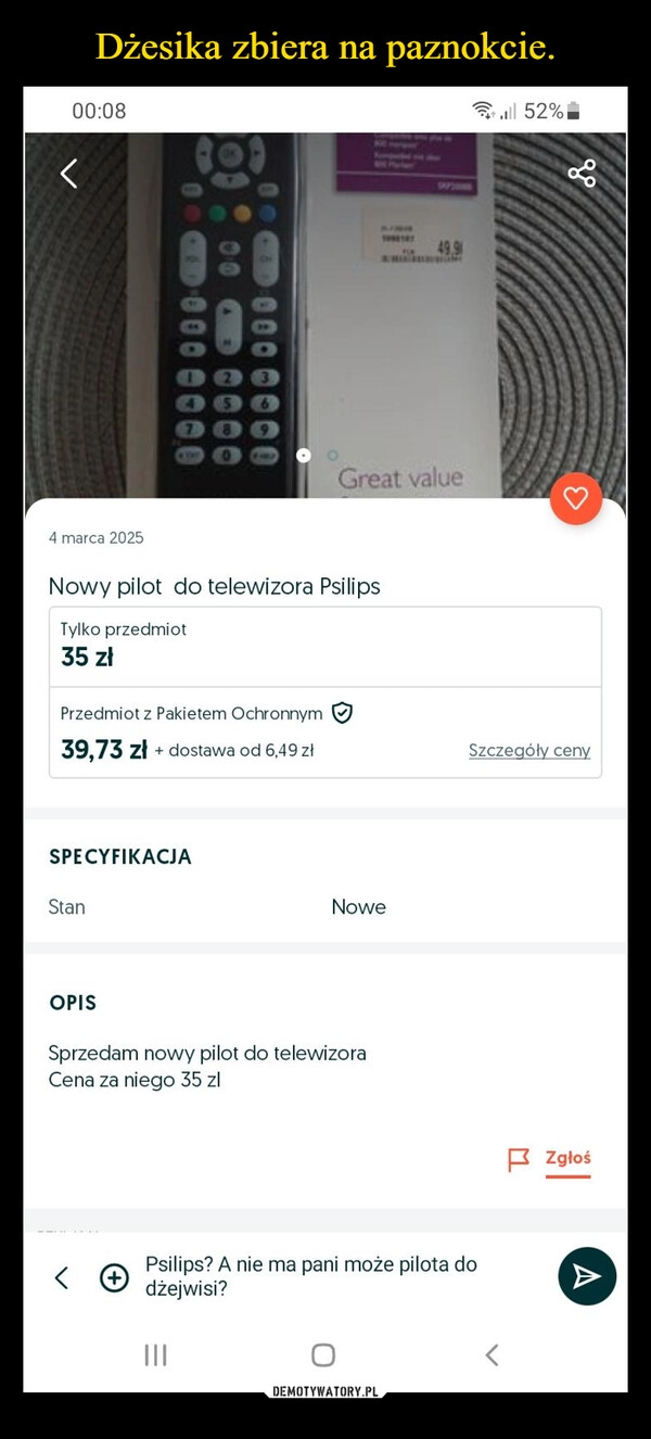 
    Dżesika zbiera na paznokcie.