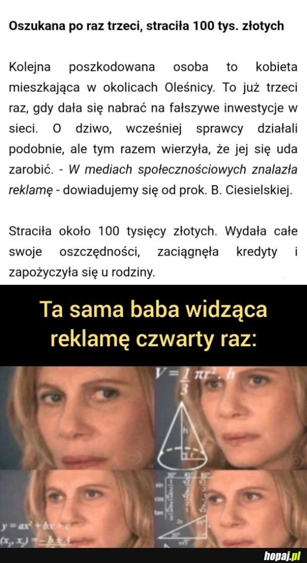 
    Dla mnie to niepojęte