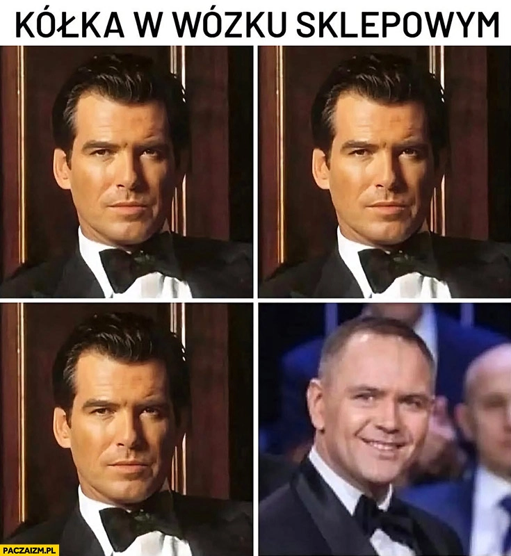 
    Kółka w wózku sklepowym James Bond Nawrocki