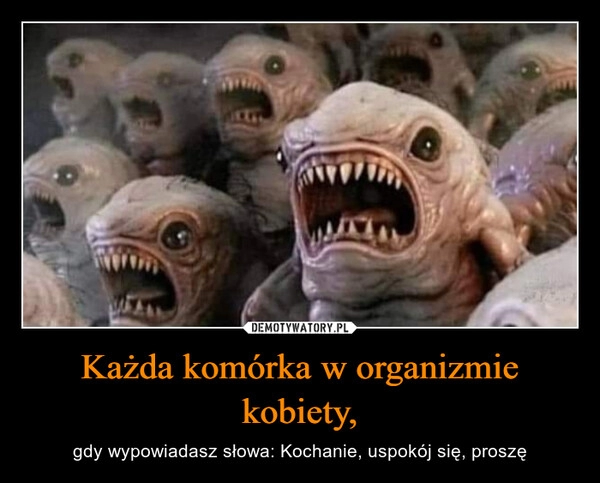 
    Każda komórka w organizmie kobiety,