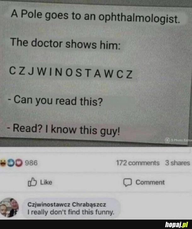 
    Żart o Polakach