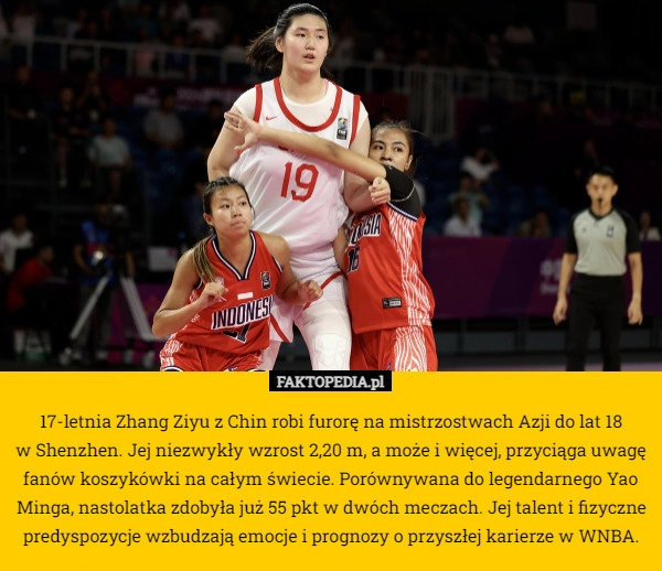 
    17-letnia Zhang Ziyu z Chin robi furorę na mistrzostwach Azji do lat 18