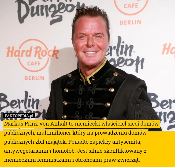 Markus Prinz Von Anhalt to niemiecki właściciel sieci domów publicznych,