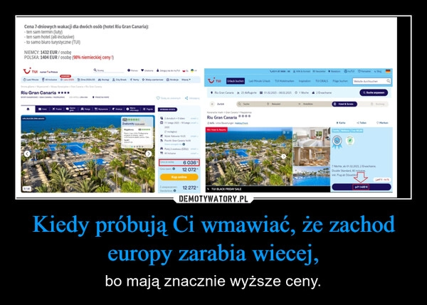 
    Kiedy próbują Ci wmawiać, że zachod europy zarabia wiecej,