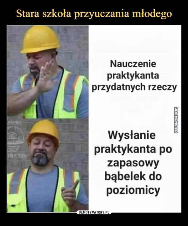 
    Stara szkoła przyuczania młodego