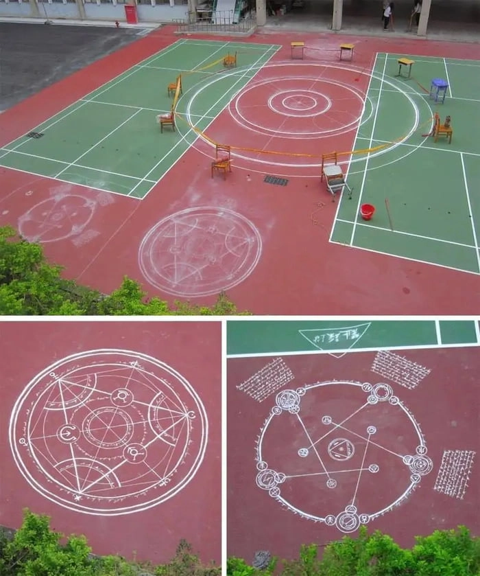 
    All that chalk they used...must have cost them an arm and a leg