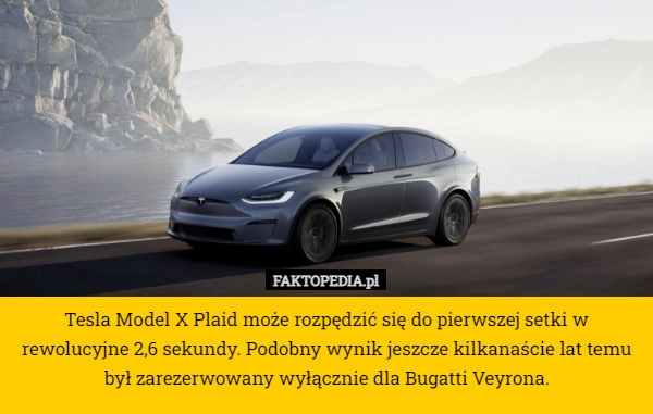 
    Tesla Model X Plaid może rozpędzić się do pierwszej setki w rewolucyjne