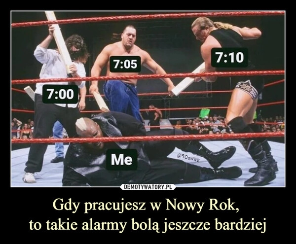 
    
Gdy pracujesz w Nowy Rok,
to takie alarmy bolą jeszcze bardziej 