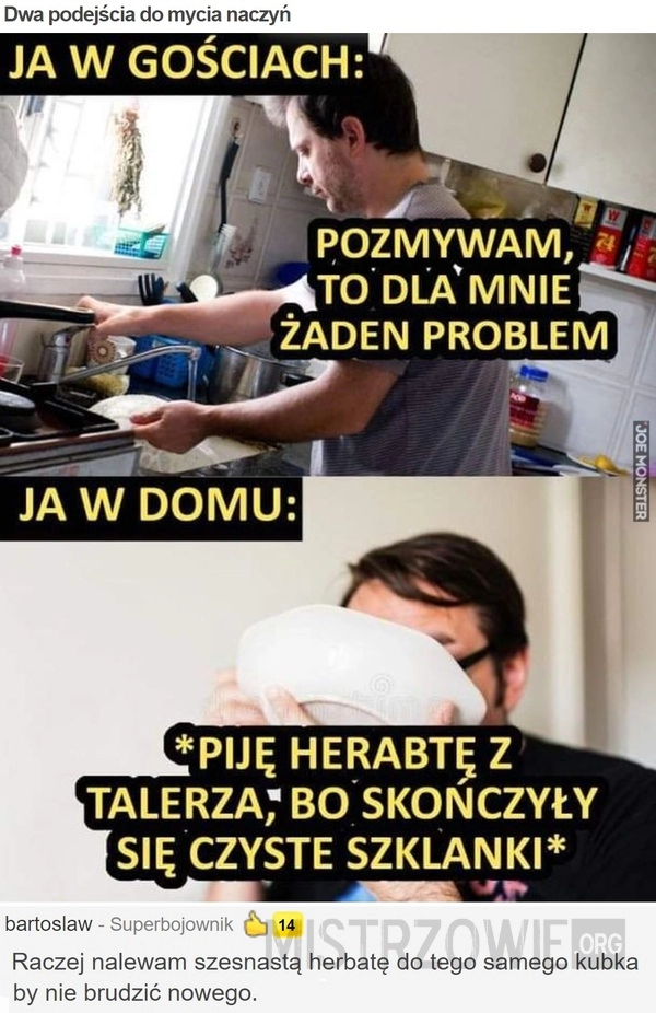 
    
			Dwa podejścia do mycia naczyń					