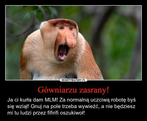 
    Gówniarzu zasrany!