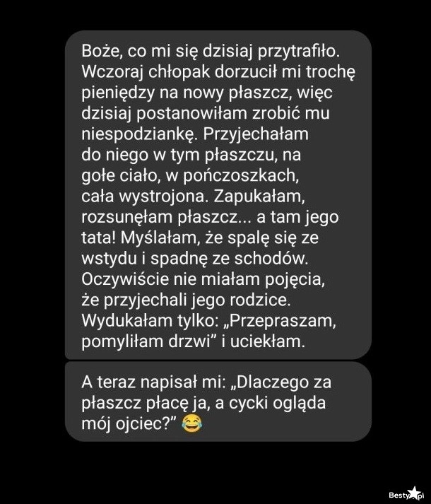 
    Niespodzianka dla chłopaka 