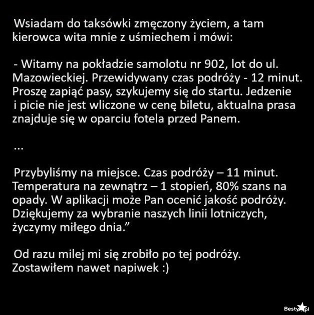 
    Podróż taksówką 