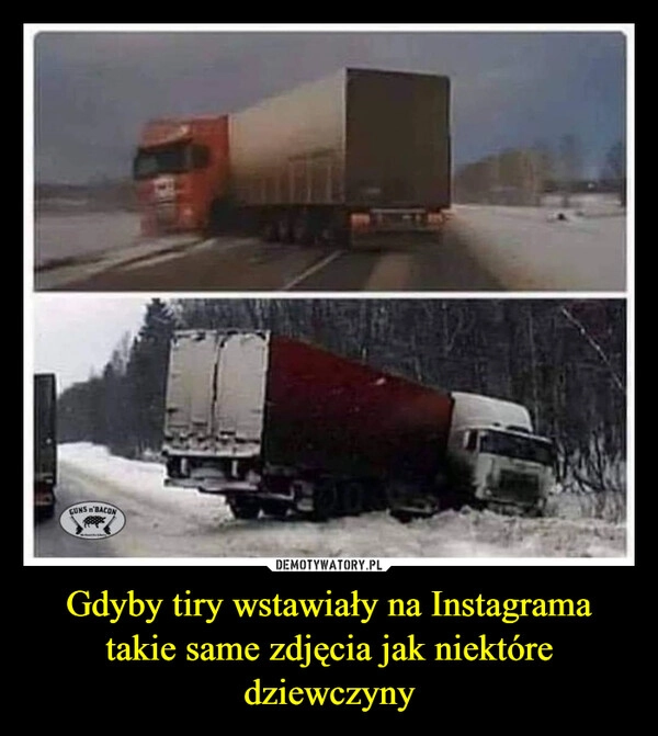 
    Gdyby tiry wstawiały na Instagrama takie same zdjęcia jak niektóre dziewczyny