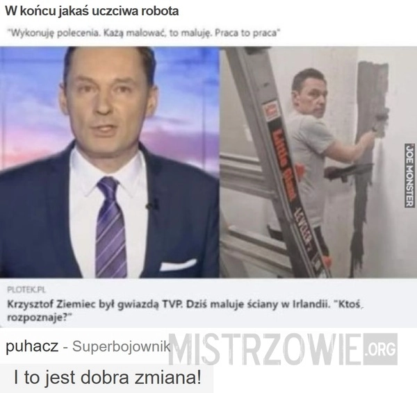 
    W końcu jakaś uczciwa robota