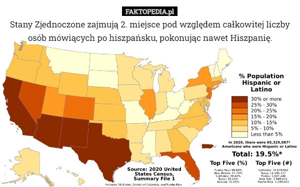 
    Stany Zjednoczone zajmują 2. miejsce pod względem całkowitej liczby osób