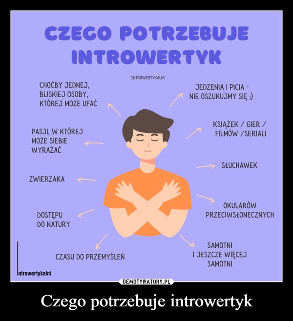 
    Czego potrzebuje introwertyk