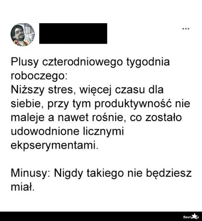 
    Plusy i minusy czterodniowego tygodnia pracy 