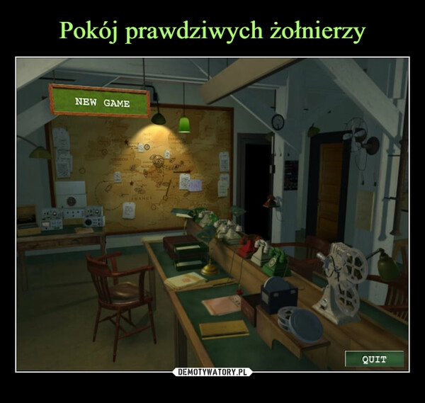 
    Pokój prawdziwych żołnierzy