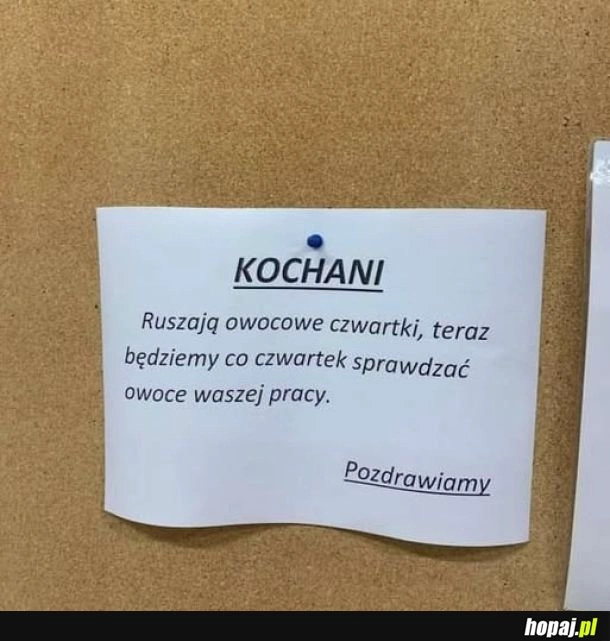 
    Owocowe czwartki