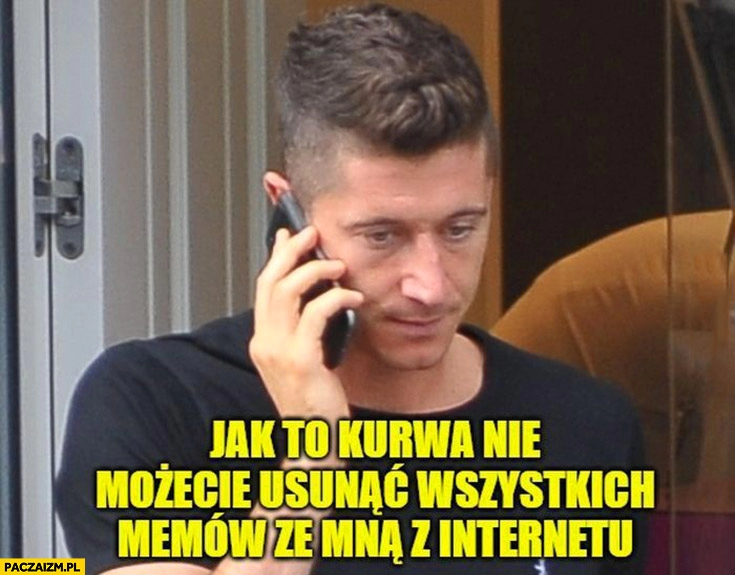 
    Lewandowski jak to kurna nie możecie osunąć wszystkich memów ze mną z internetu?