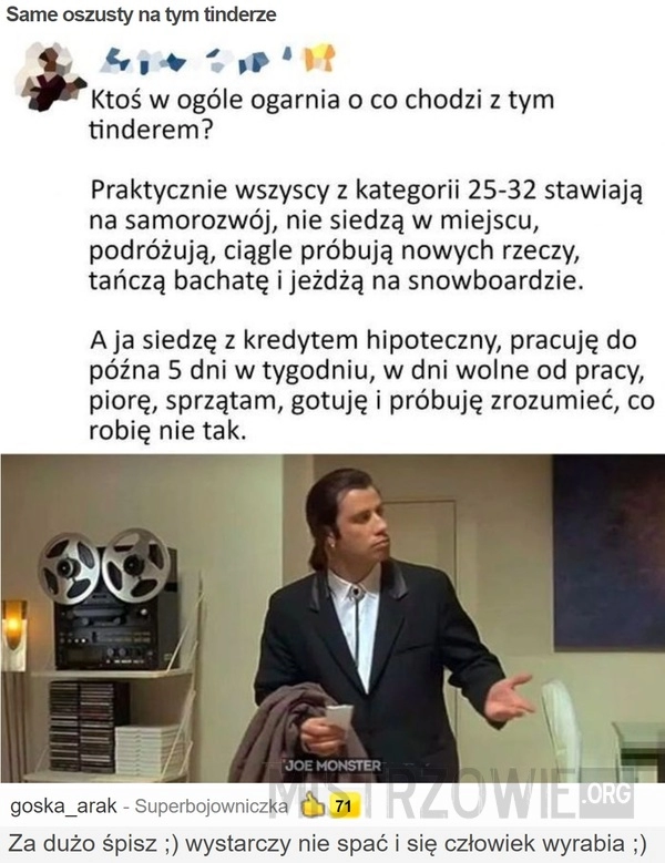 
    Same oszusty na tym tinderze