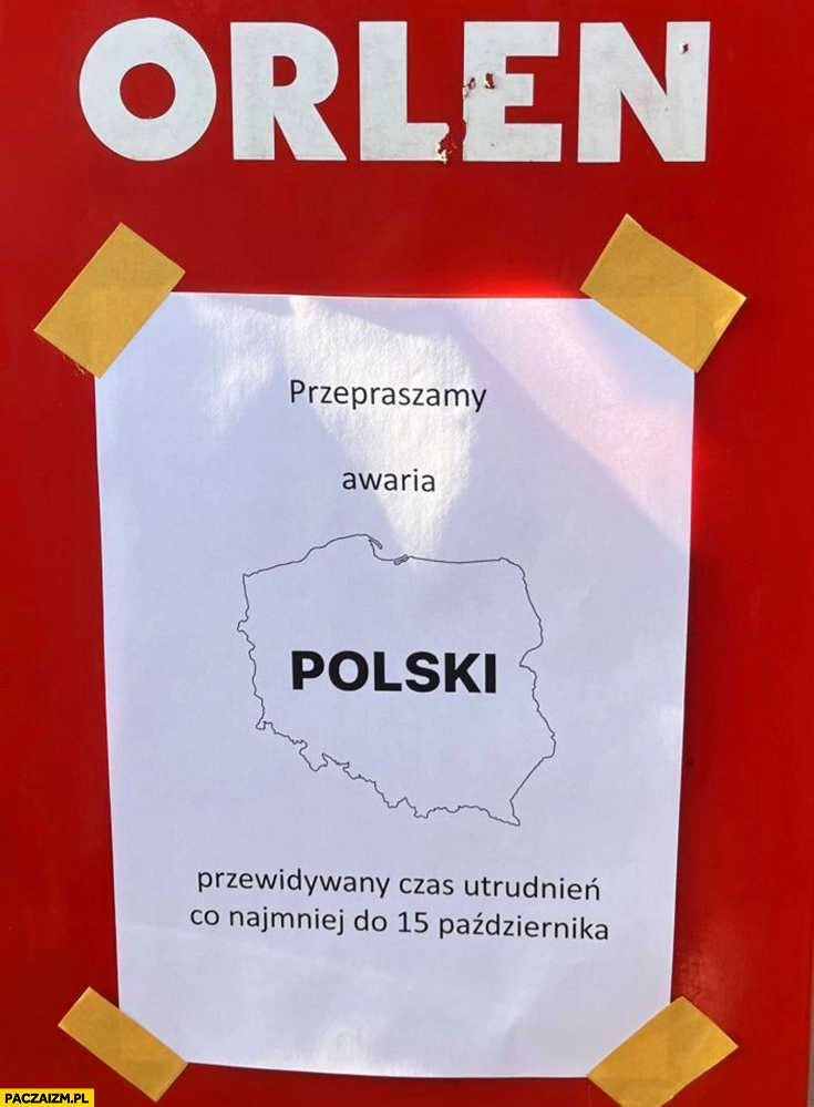 
    Orlen przepraszamy awaria polski przewidywany czas utrudnień do 15 października