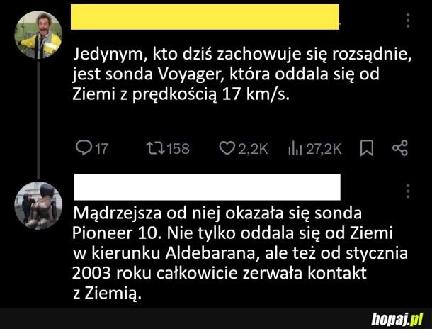 
    Jedyne rozsądne zachowanie