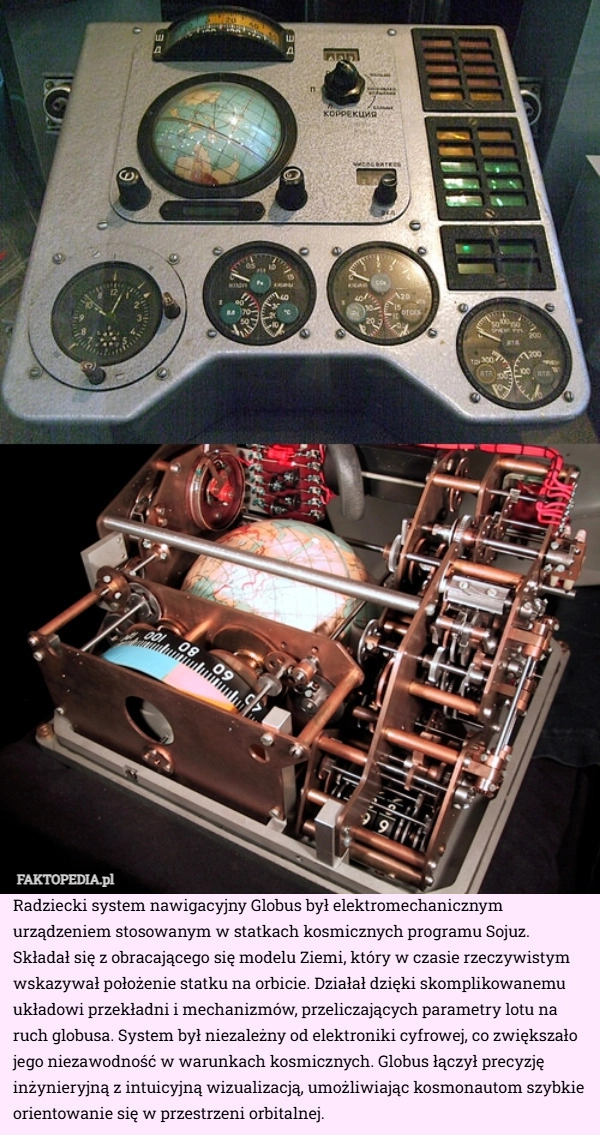 
    Radziecki system nawigacyjny Globus był elektromechanicznym urządzeniem