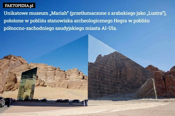 
    Unikatowe muzeum „Mariah” (przetłumaczone z arabskiego jako „Lustra”), położone...