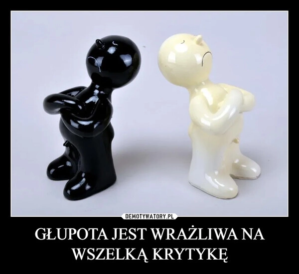 
    GŁUPOTA JEST WRAŻLIWA NA WSZELKĄ KRYTYKĘ