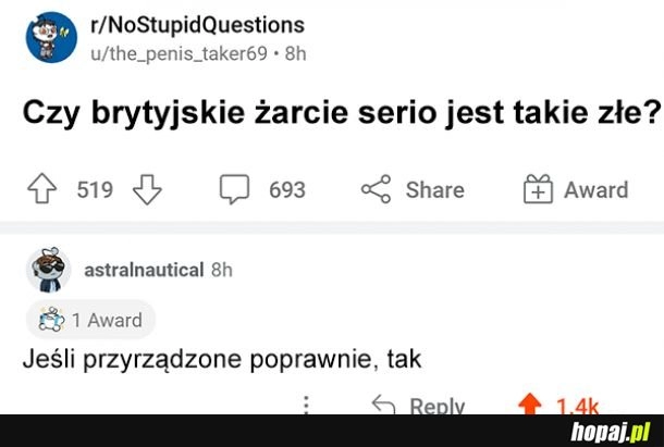 
    Brytyjskie żarcie